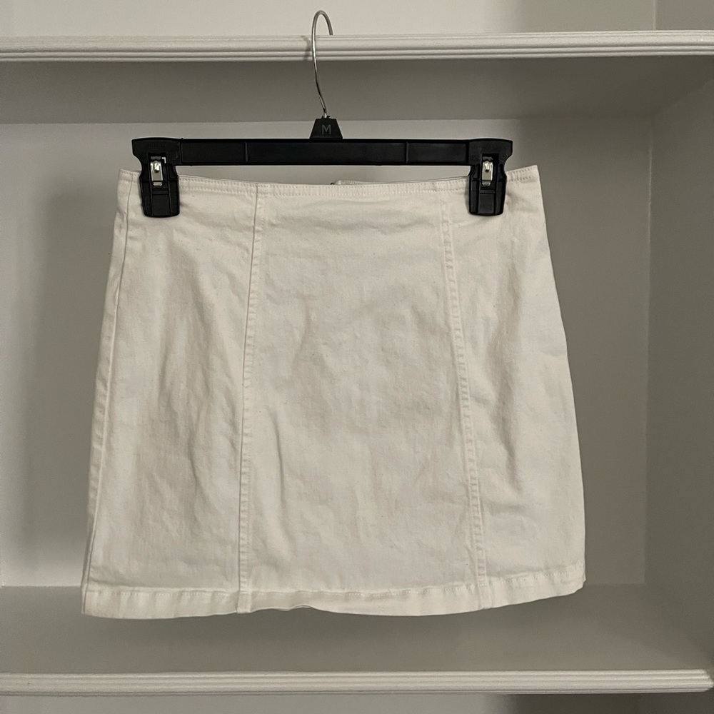 2 denim skirts perfect for back to school both in size XS